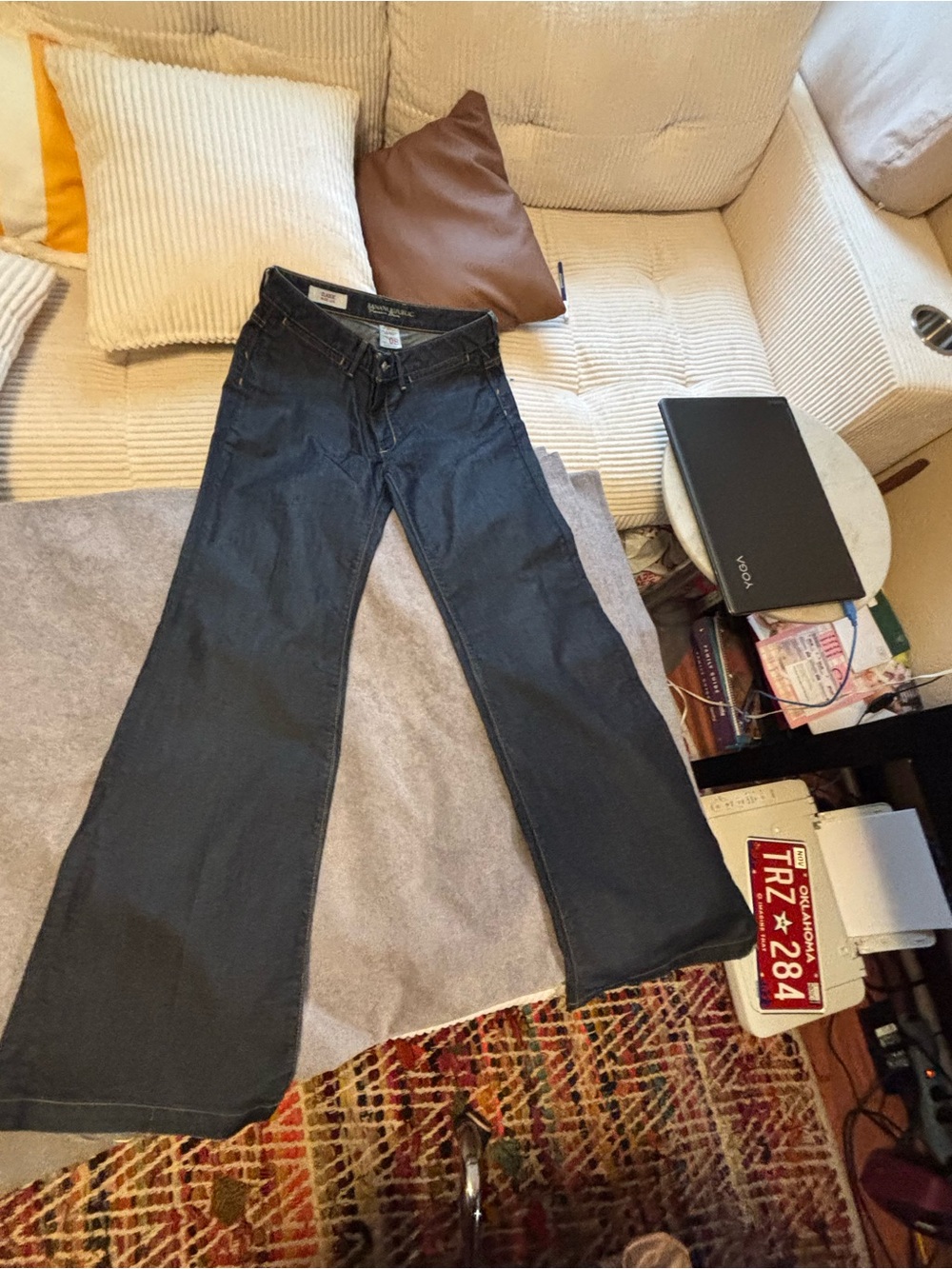 Banana Republic Black Flare Wide-Leg Jeans